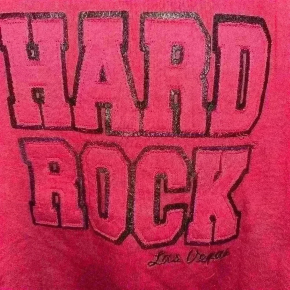 Hard Rock Cafe Las Vegas Pullover Sweatshirt Med Women’s Maroon Embroidered XXL - Picture 2 of 3